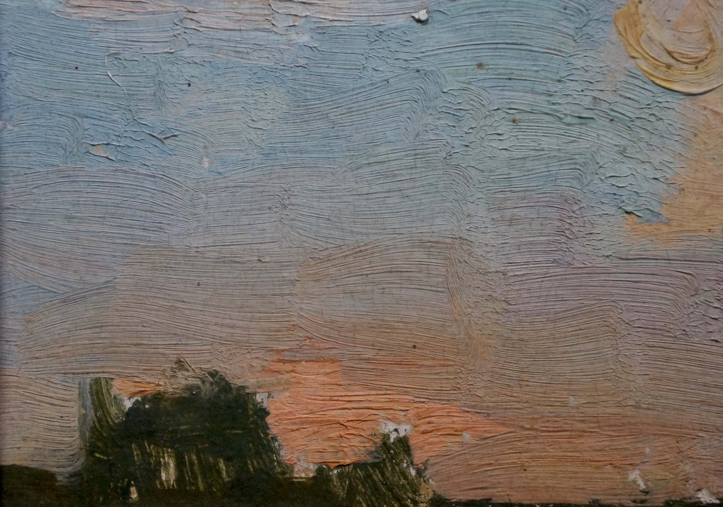Oil painting Evening landscape Karp Trohimenko
