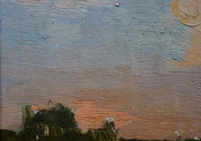 Oil painting Evening landscape Karp Trohimenko