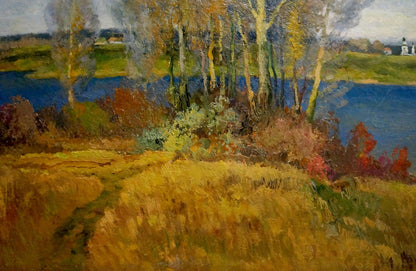 Oil painting Autumn landscape Alexander Mynka