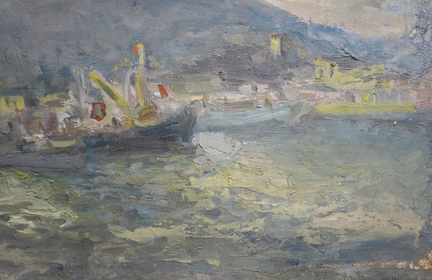 Oil painting In the storm Karelin Vyacheslav Dmitrievich