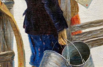 Oil painting Portrait of girls Yuri Eduardovich Ekmeji