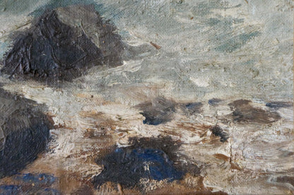 Oil painting Seascape with rocky shore Vasily Sokolov