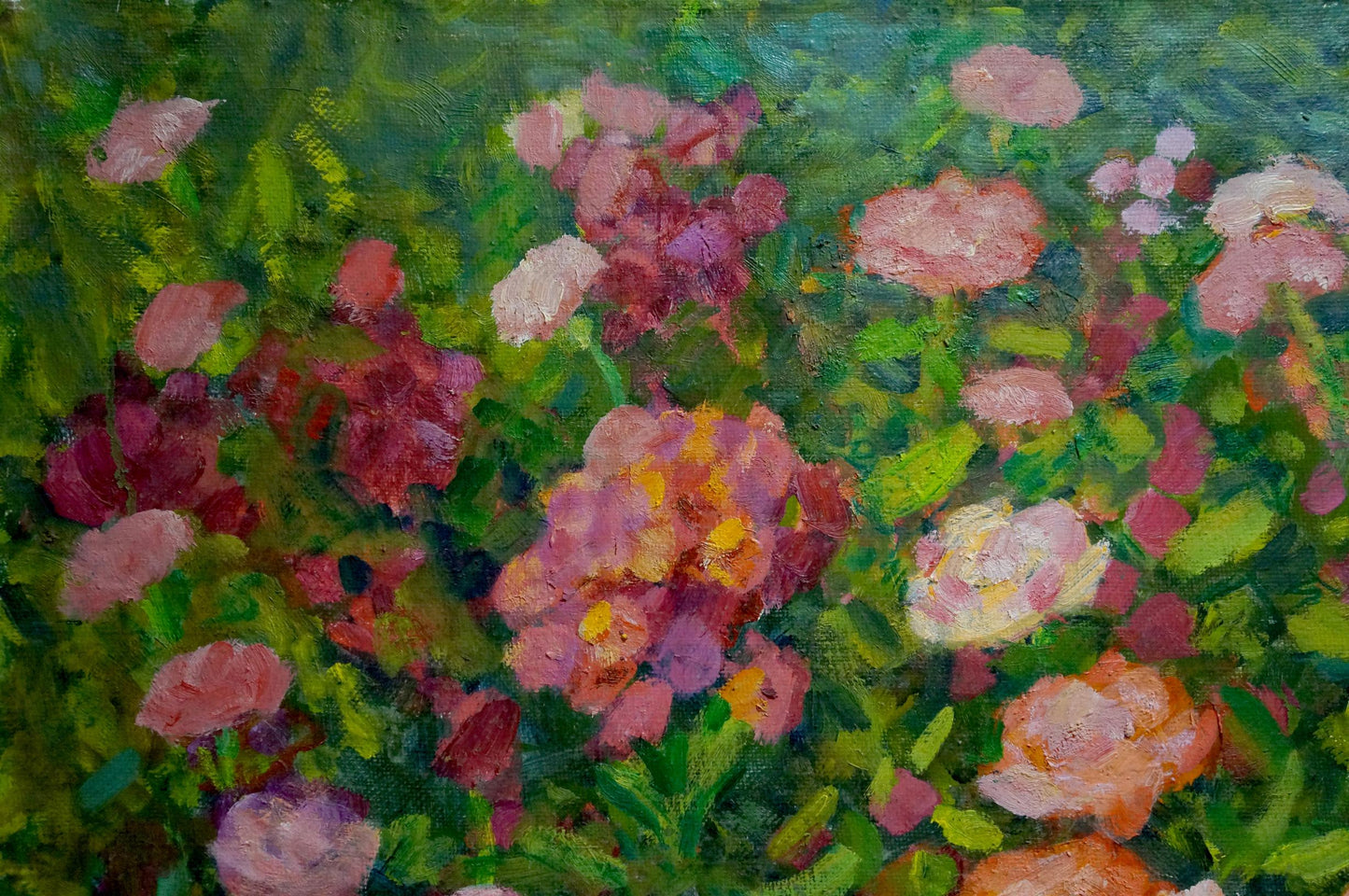 Oil painting Rose fields Smirnov Yuri Alexandrovich