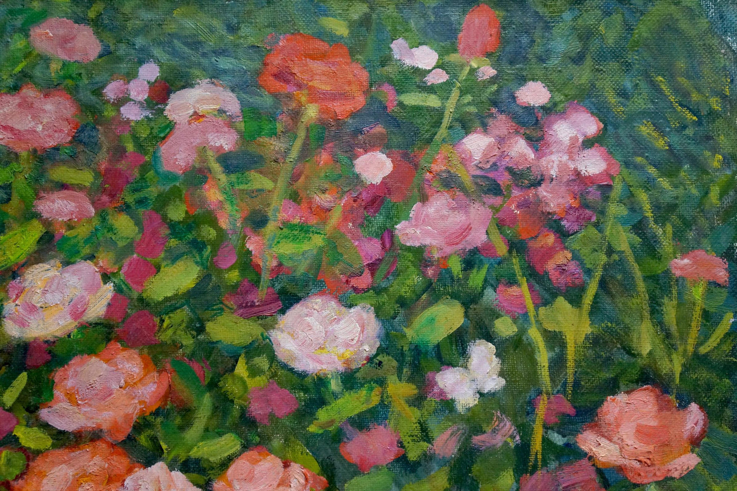 Oil painting Rose fields Smirnov Yuri Alexandrovich