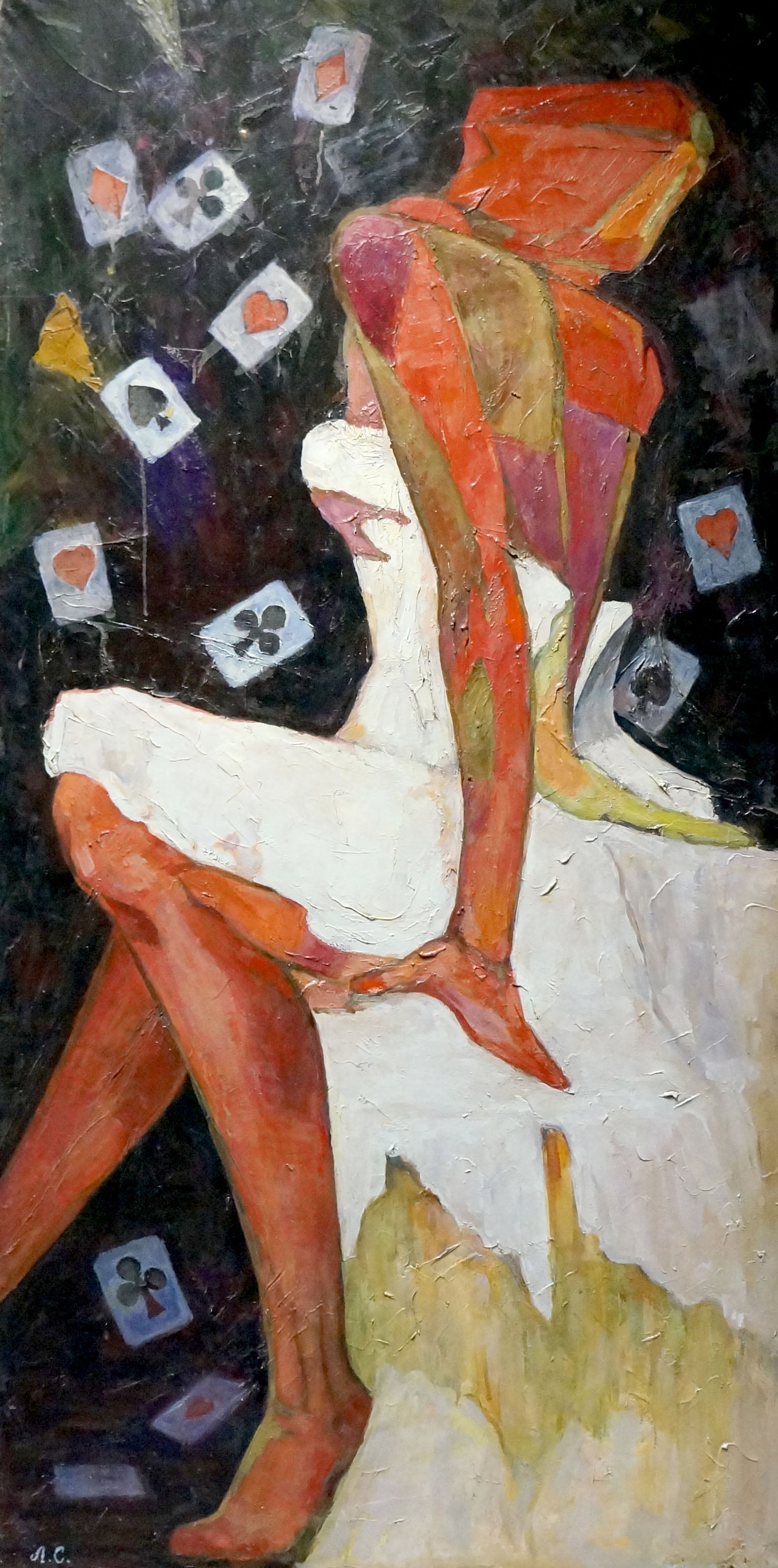 Oil painting Ballerina game Semykina Lyudmila Nikolaevna