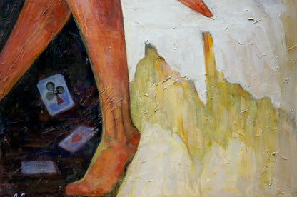 Oil painting Ballerina game Semykina Lyudmila Nikolaevna