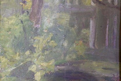 Oil painting View from the yard Yarovoy Nikolay Nikolaevich