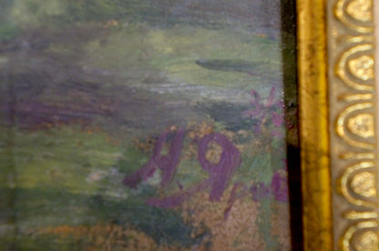 Oil painting View from the yard Yarovoy Nikolay Nikolaevich