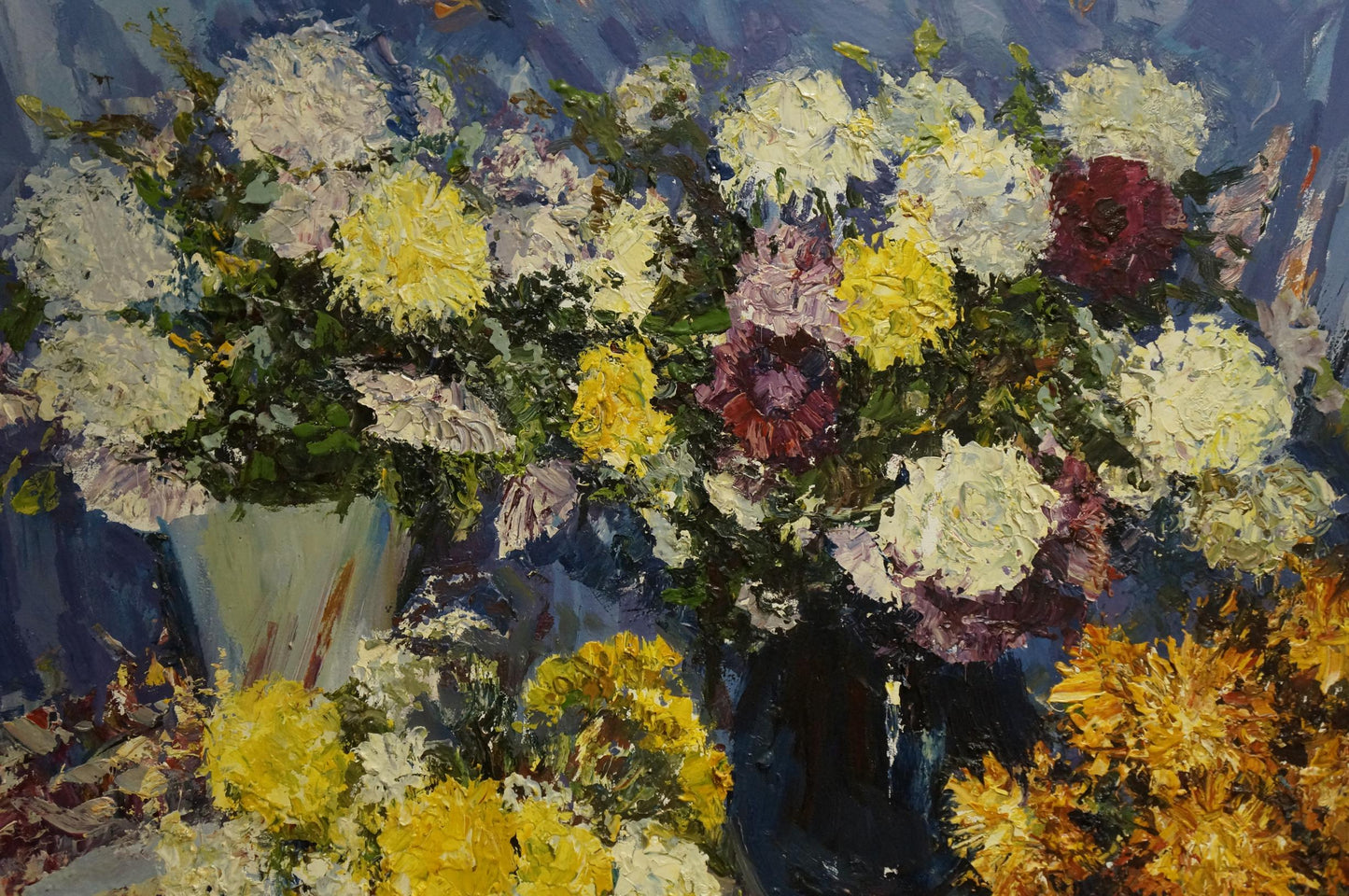 Oil painting Still life of summer flowers Sergey Shapovalov