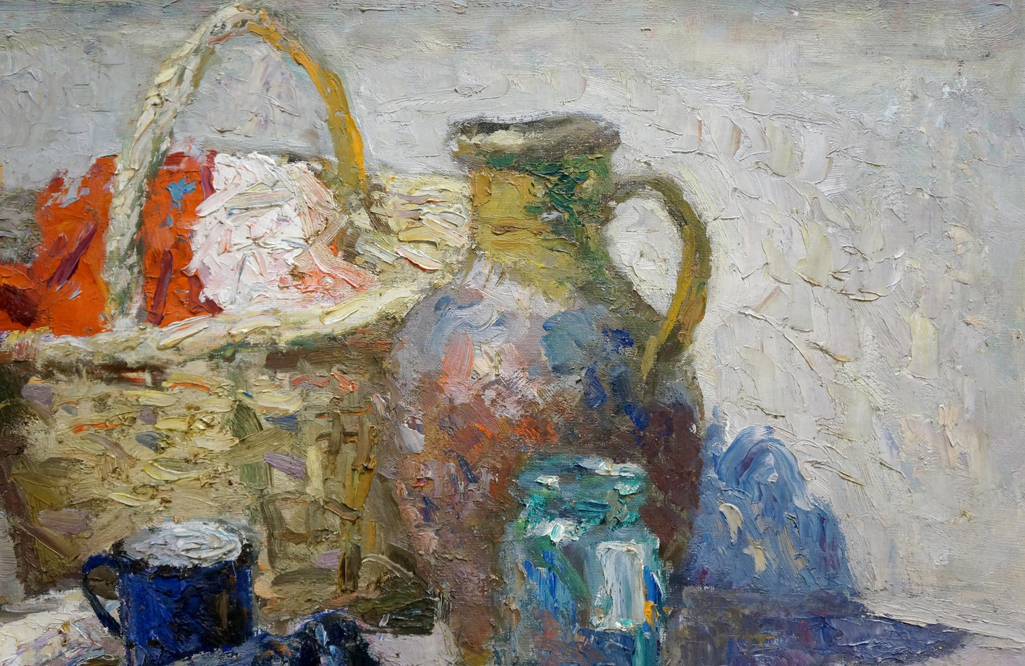 Oil painting Clothes in basket Golub Stepan Filippovich