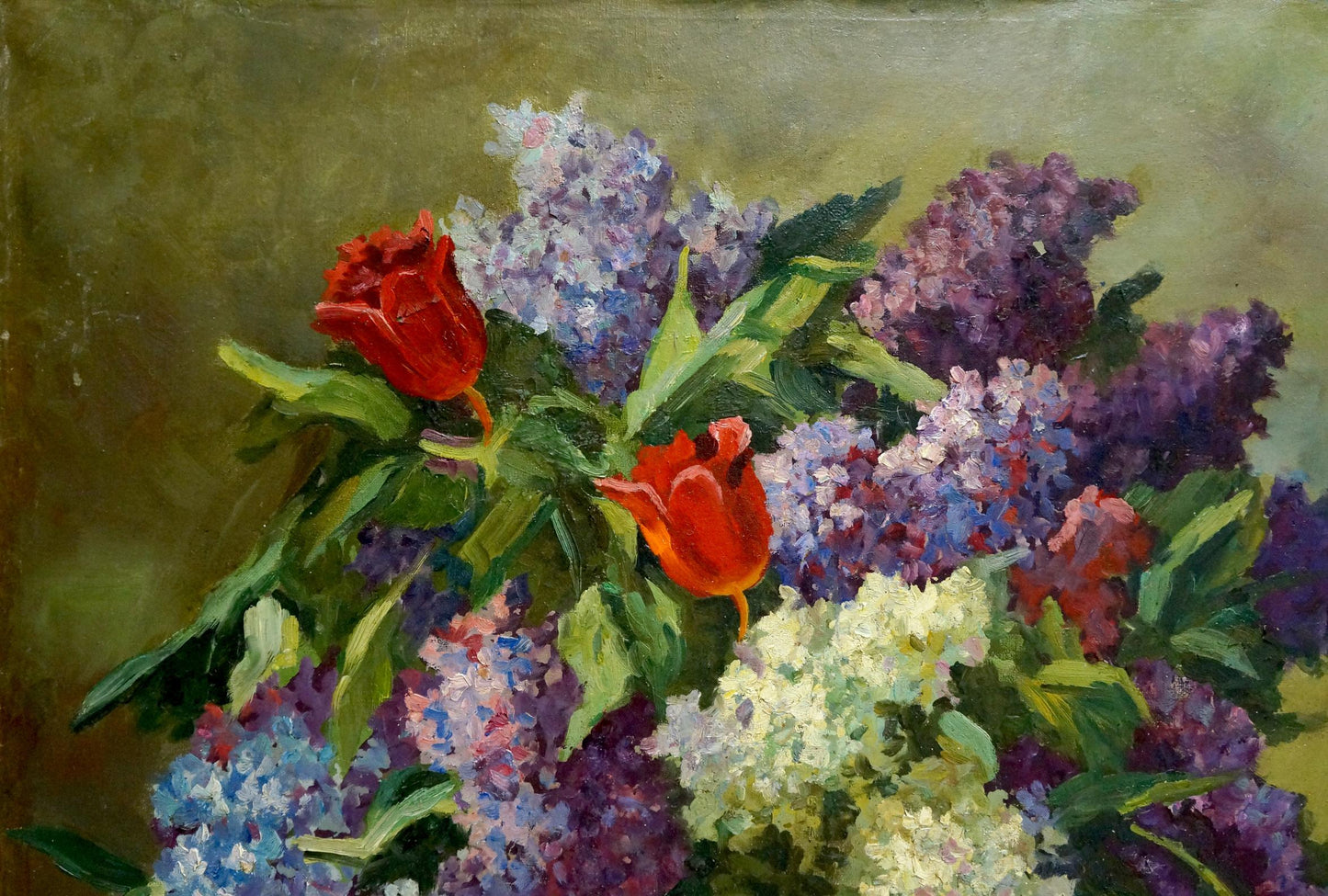 Oil painting Lilac in a vase Kerzhner Alexander Haskelevich