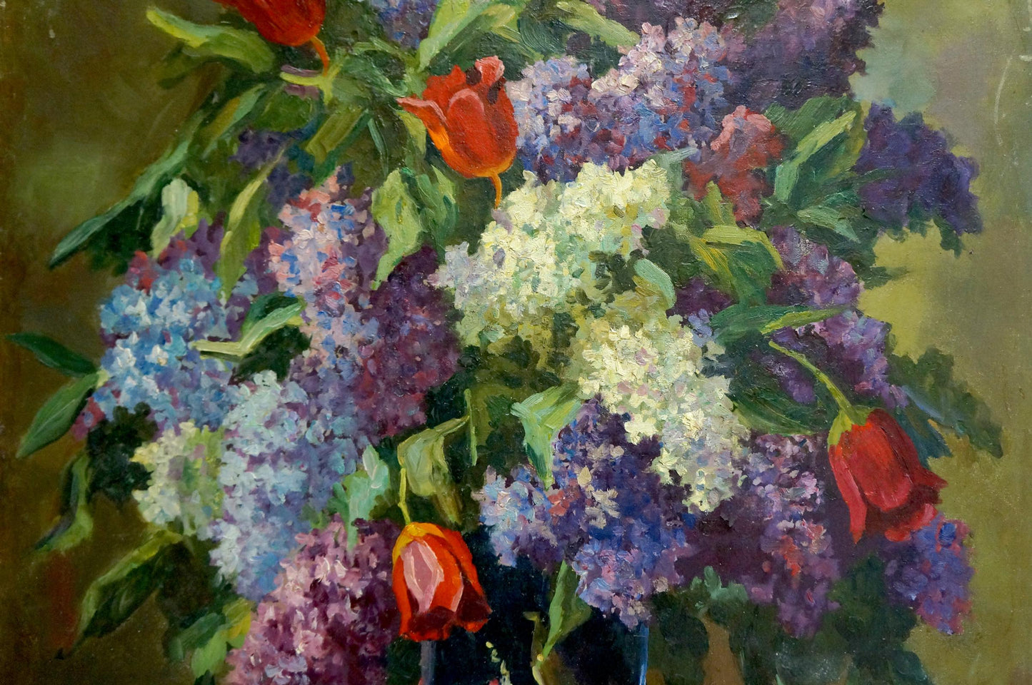 Oil painting Lilac in a vase Kerzhner Alexander Haskelevich