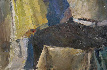 Oil painting Pensive portrait of a grandfather Maria Titarenko