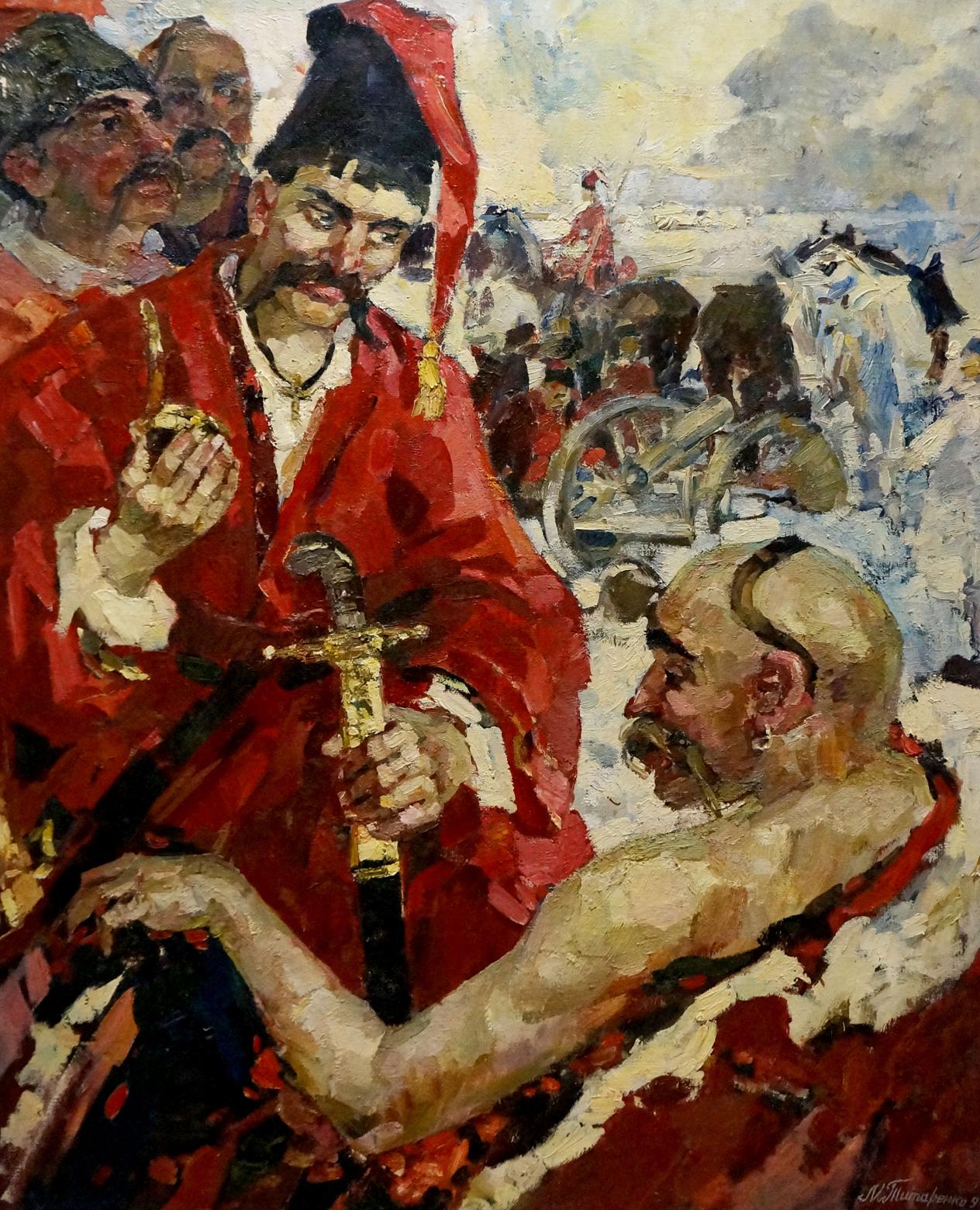Oil painting Cossacks Maria Titarenko