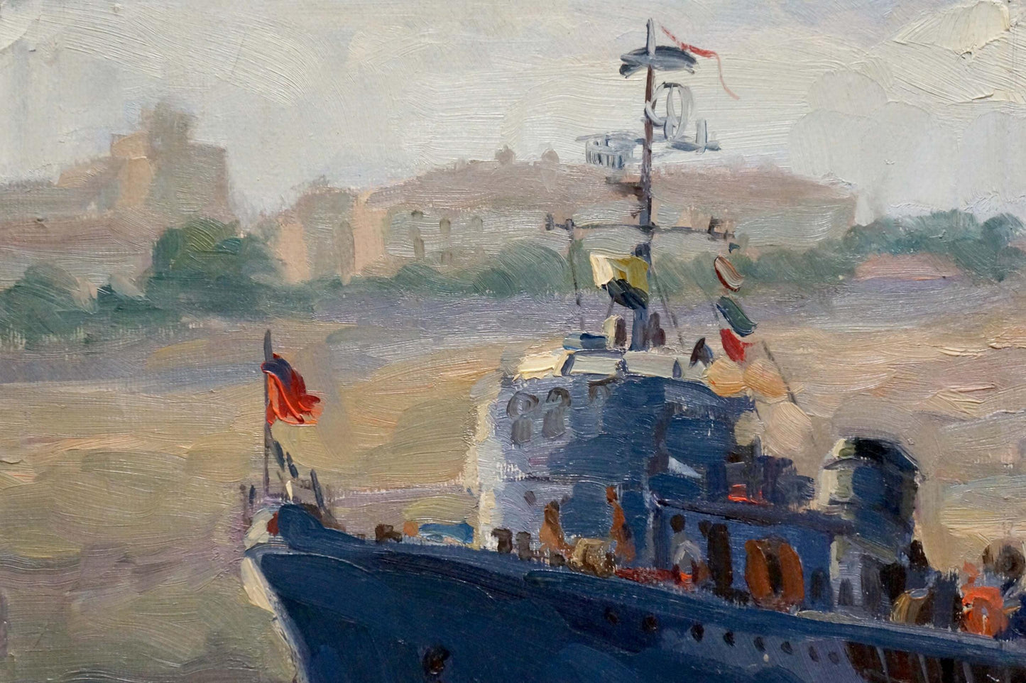 Oil painting Departure Kolomoitsev Petr Mikhailovich