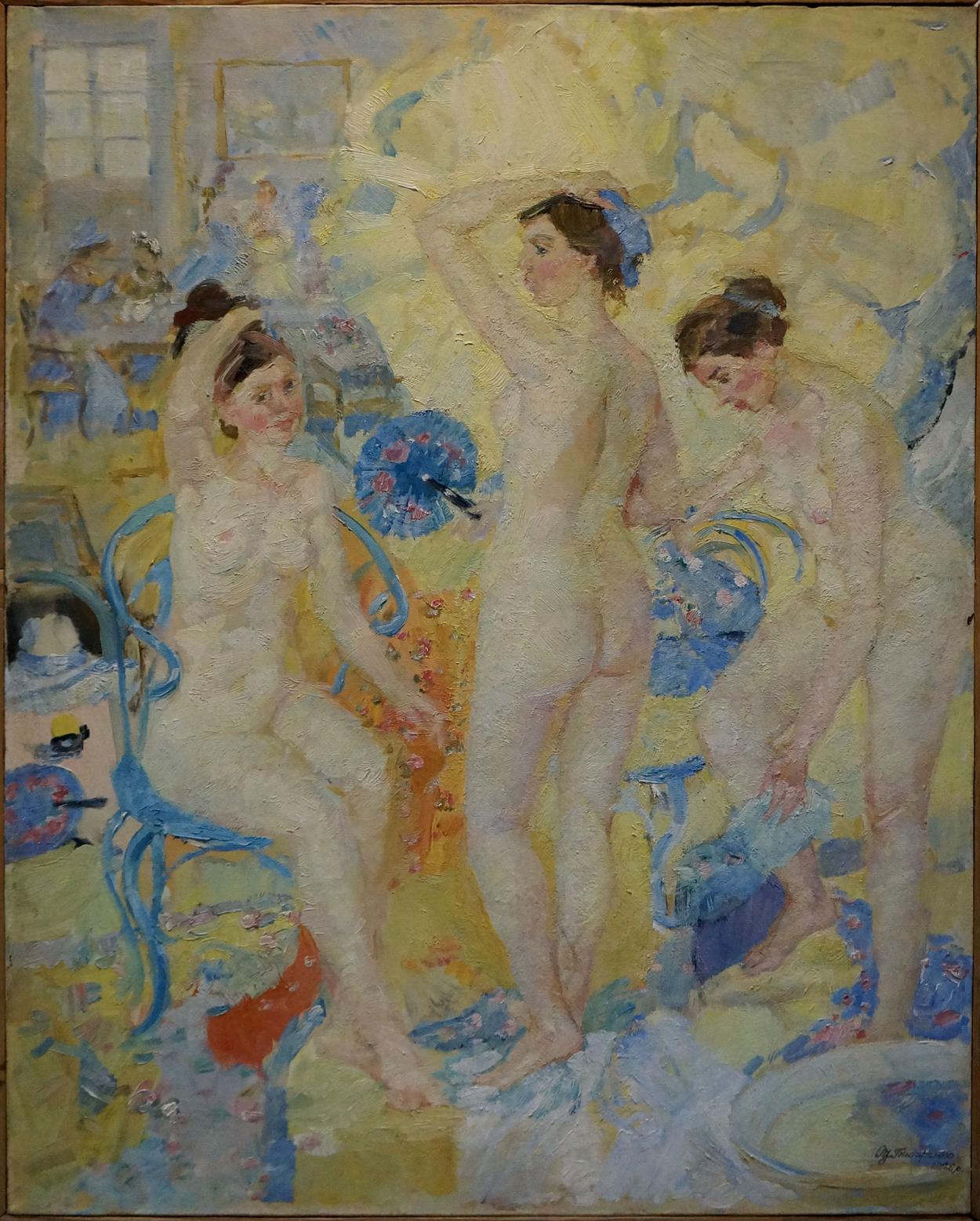 Oil painting Portrait of naked girls Tytarenko Odarka Anatoliivna