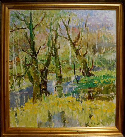 Oil painting Swamp Khitrova Tamara Aleksandrovna