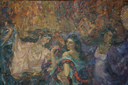 Oil painting Gypsies Maria Titarenko
