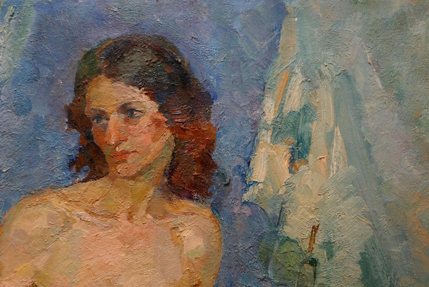 Oil painting Naked girl in the morning Maria Titarenko