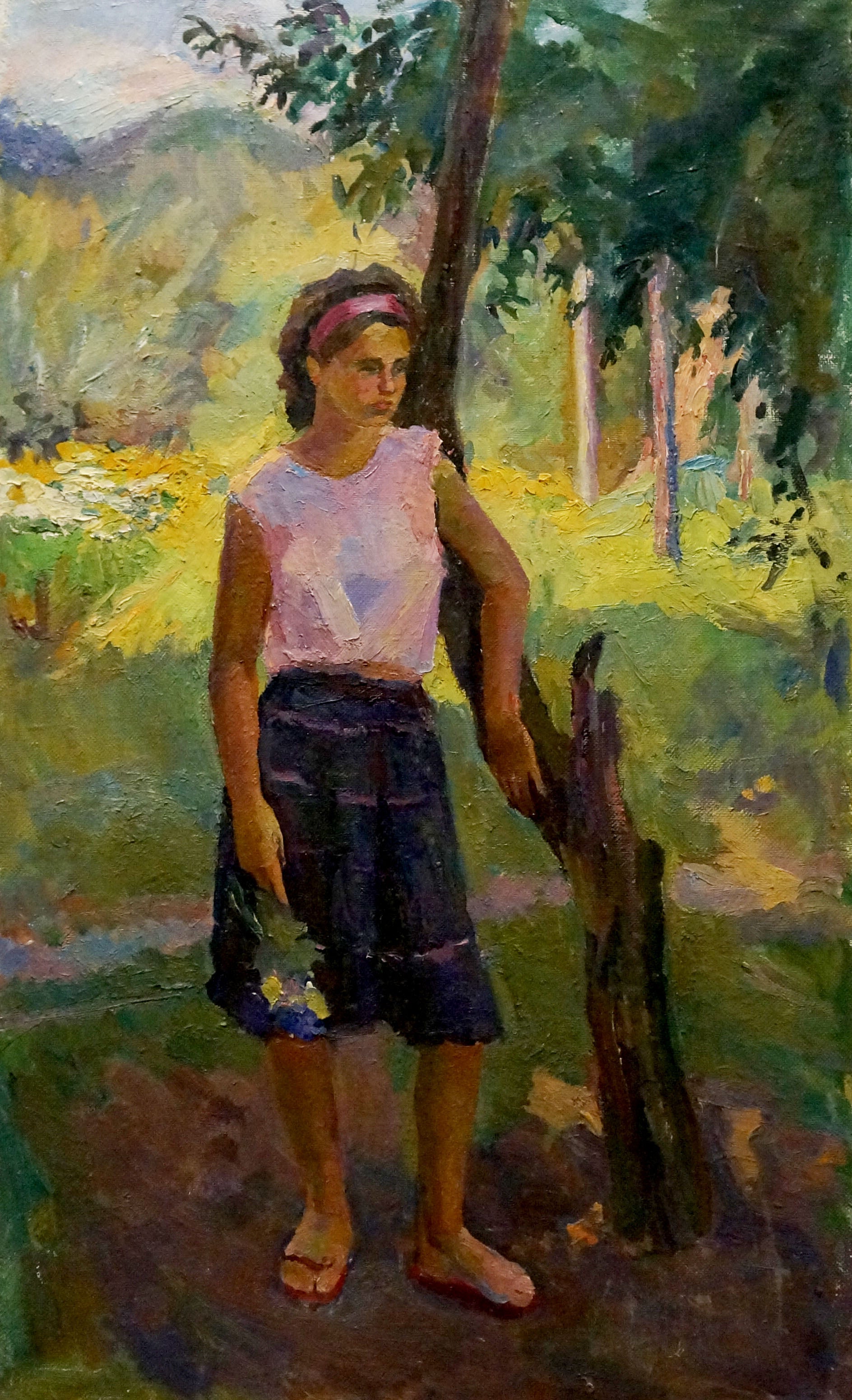 Oil painting Portrait of a girl Titarenko Daria Anatolyevna