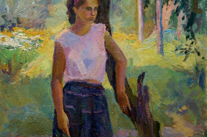 Oil painting Portrait of a girl Titarenko Daria Anatolyevna