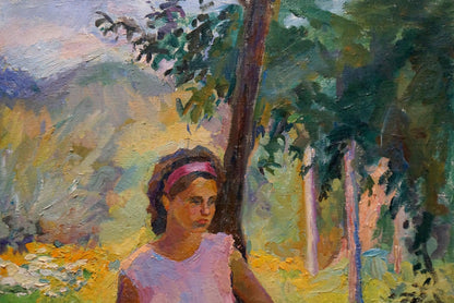 Oil painting Portrait of a girl Titarenko Daria Anatolyevna