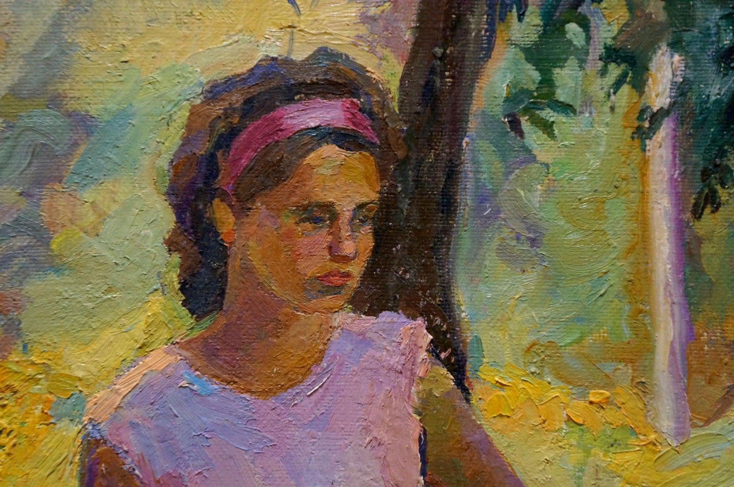 Oil painting Portrait of a girl Titarenko Daria Anatolyevna