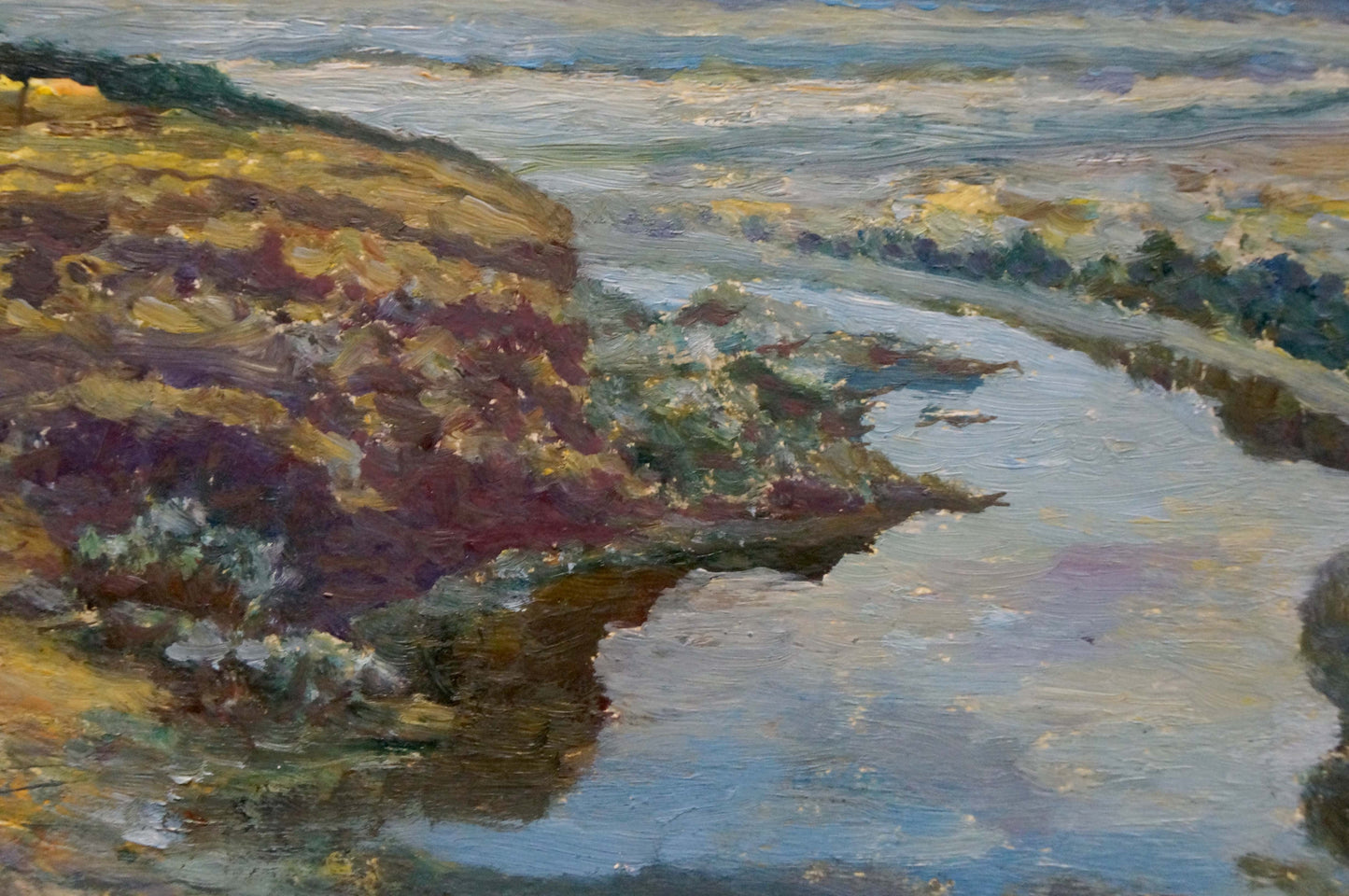 Oil painting River along the cliff Smychek Igor Vladimirovich