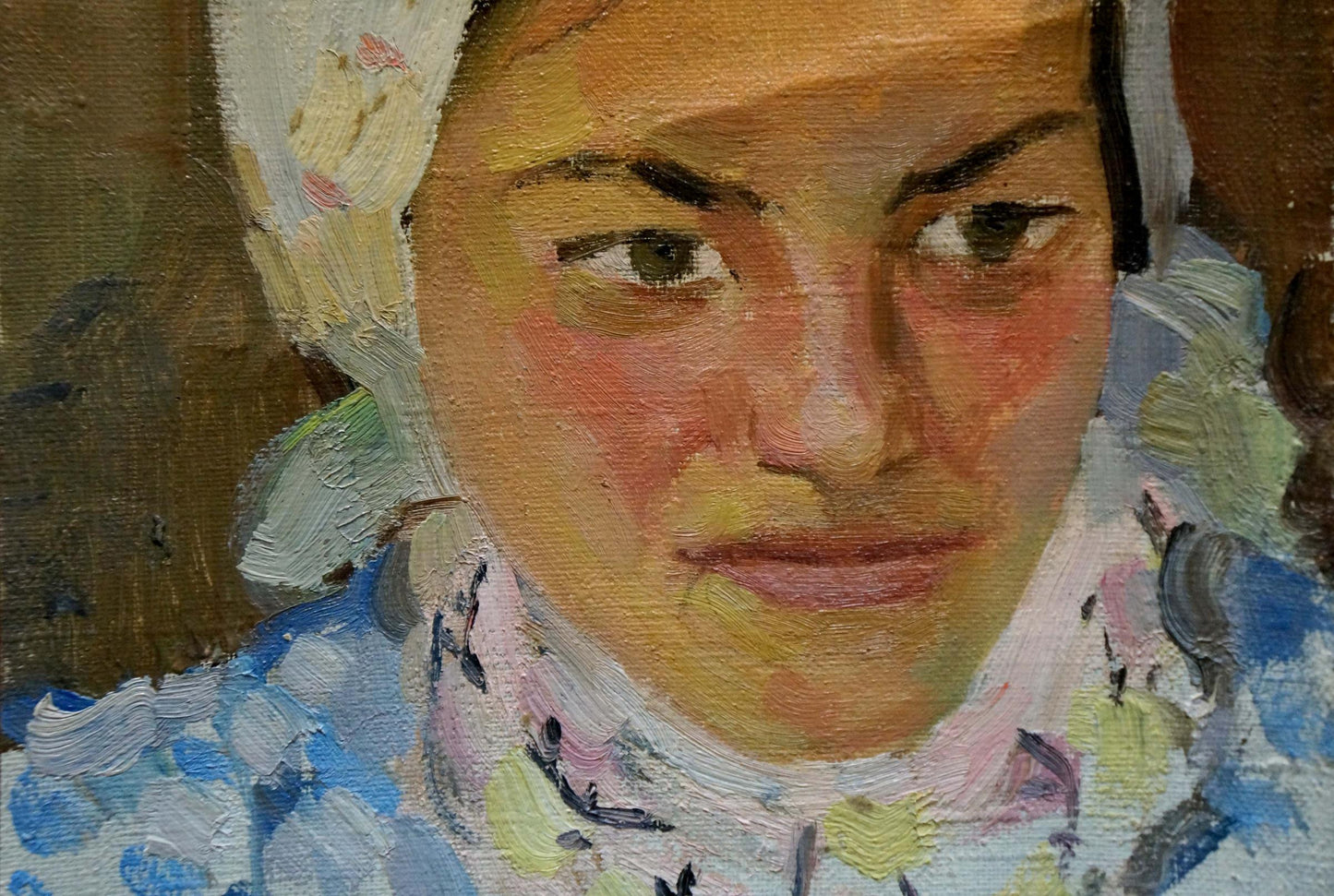 Oil painting Portrait of a girl Glyuk Gavriil Martynovich