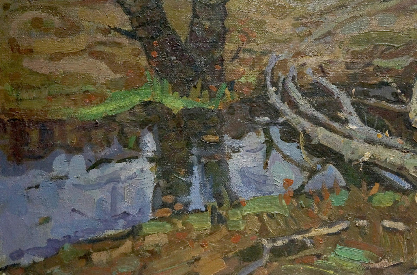Oil painting Wetland Ruban Grigory Savelievich