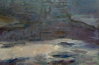Oil painting Winter is leaving Matvey Kogan-Shats