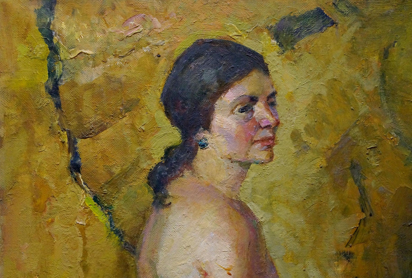 Oil painting The tenderness of a naked girl Maria Titarenko