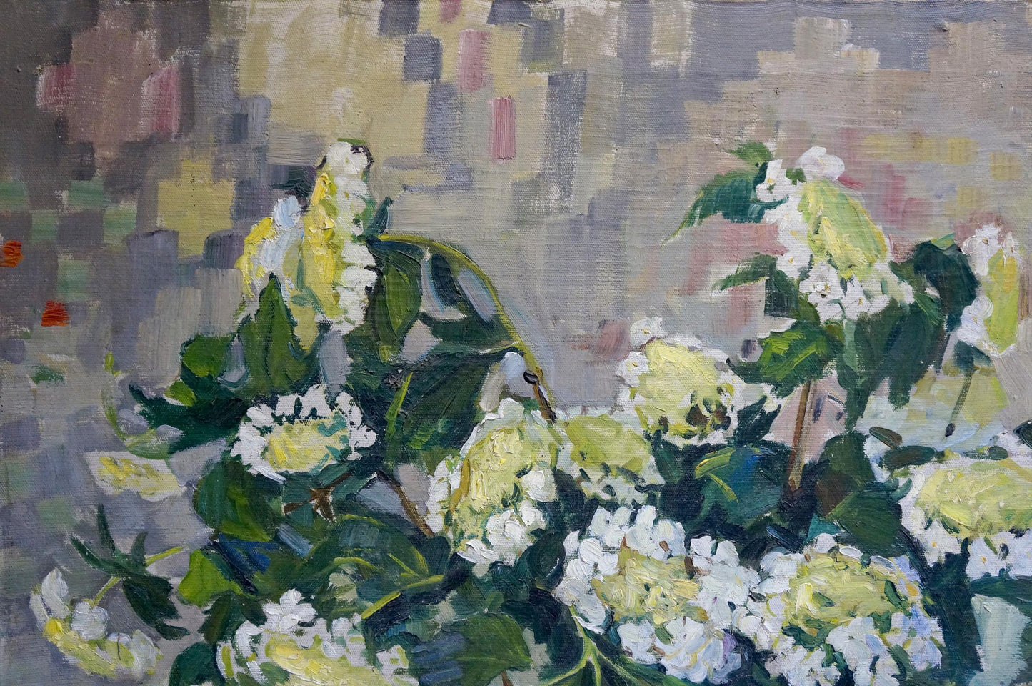 Oil painting Viburnum is blooming Volkova Nina Pavlovna