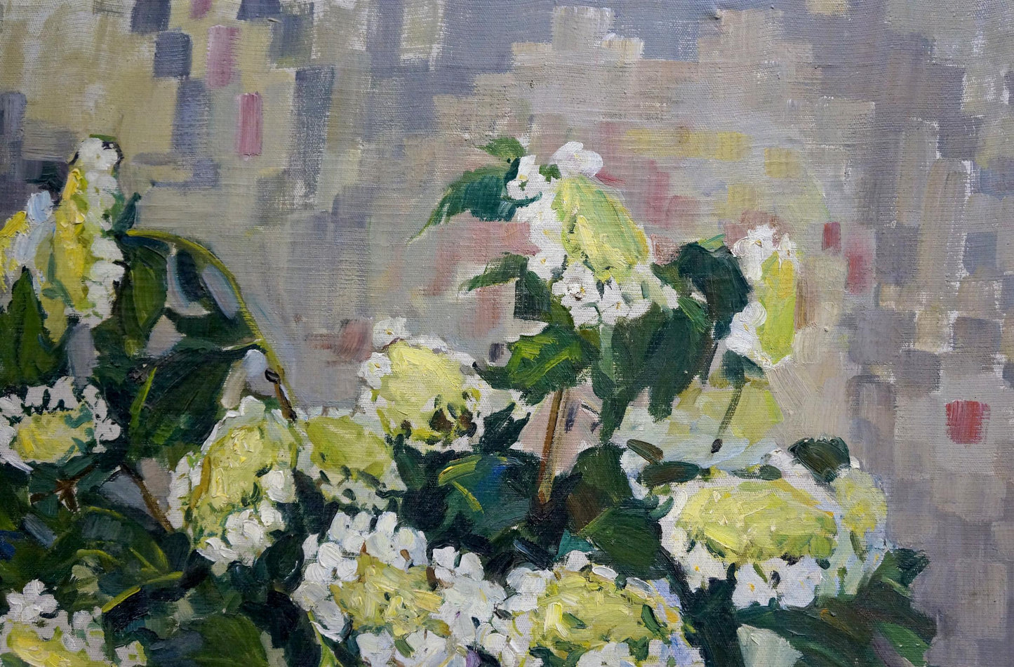 Oil painting Viburnum is blooming Volkova Nina Pavlovna