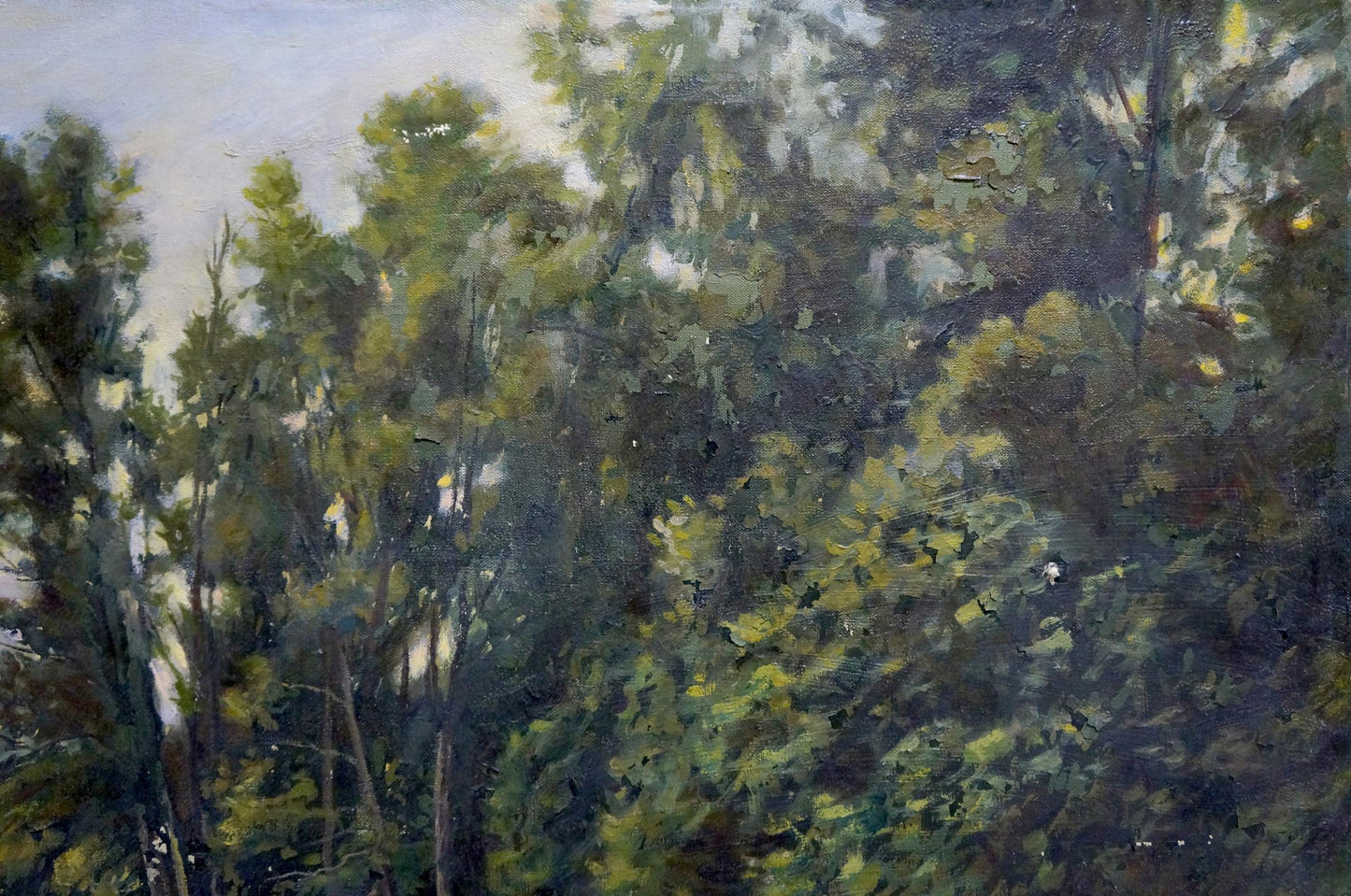 Oil painting Swamps in the forest Unknown artist