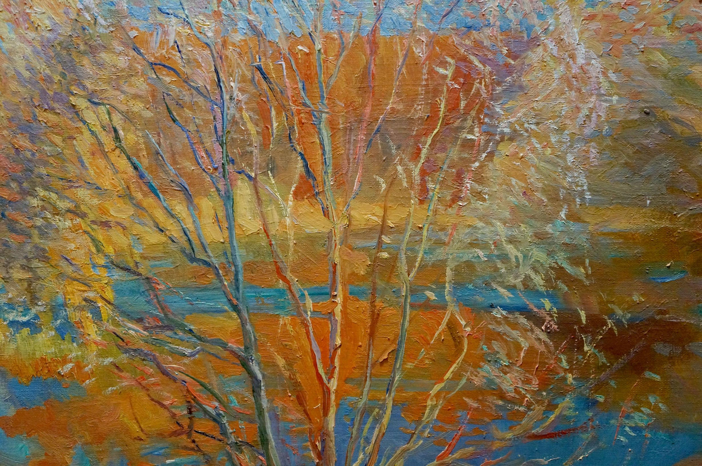 Oil painting Autumn landscape Titarenko Maria Anatolyevna