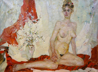 Oil painting Naked girl Titarenko Maria Anatolyevna