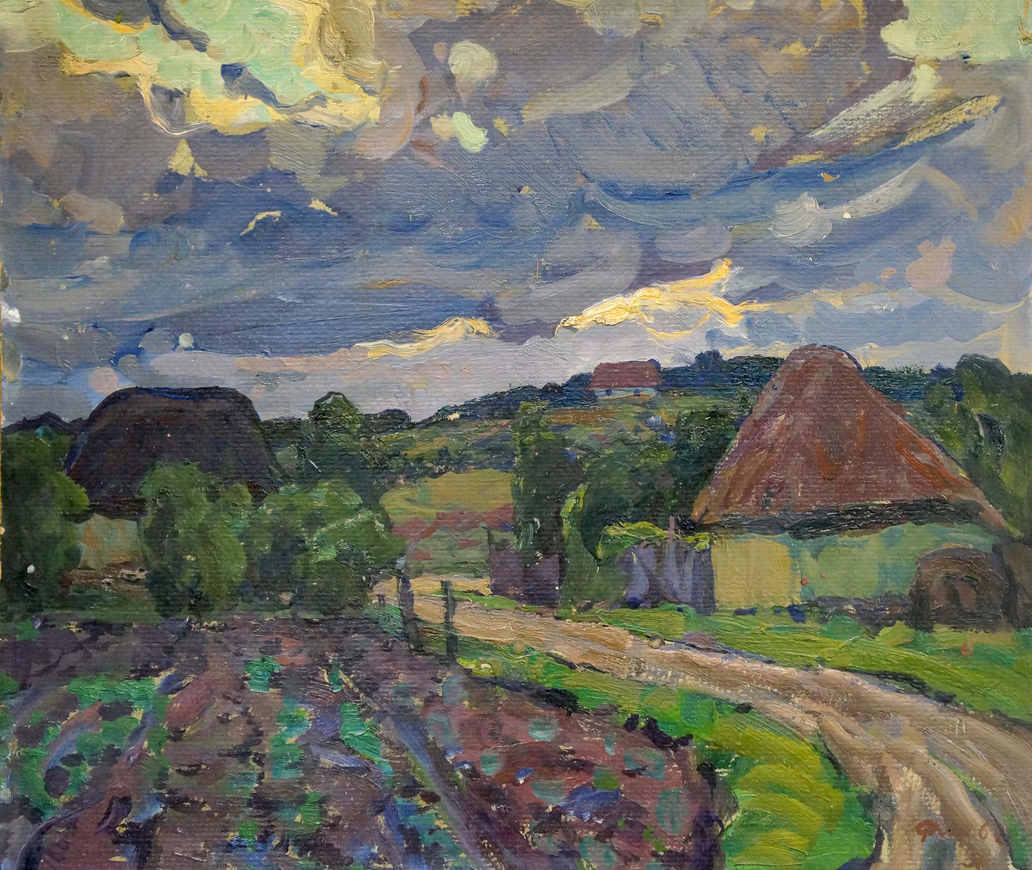 Oil painting Evening in Poltava region Fomin Anatoly Nikiforovich