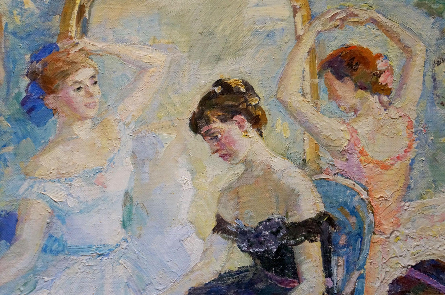 Oil painting Before the performance Titarenko Maria Anatolyevna