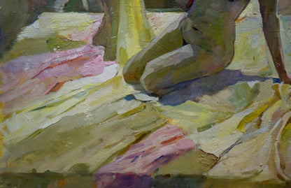 Oil painting Gracefulness naked girls Maria Titarenko