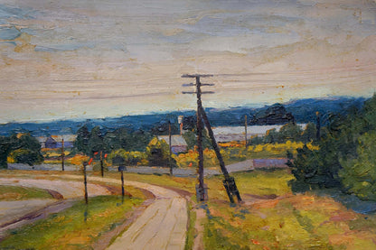 Oil painting Road to town Zhurakovsky Victor Petrovich