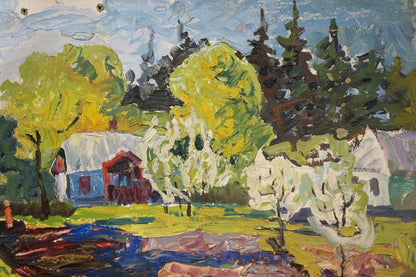 Oil painting Spring Goncharenko Valentina Yakovlevna