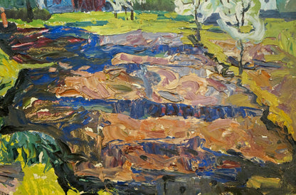 Oil painting Spring Goncharenko Valentina Yakovlevna