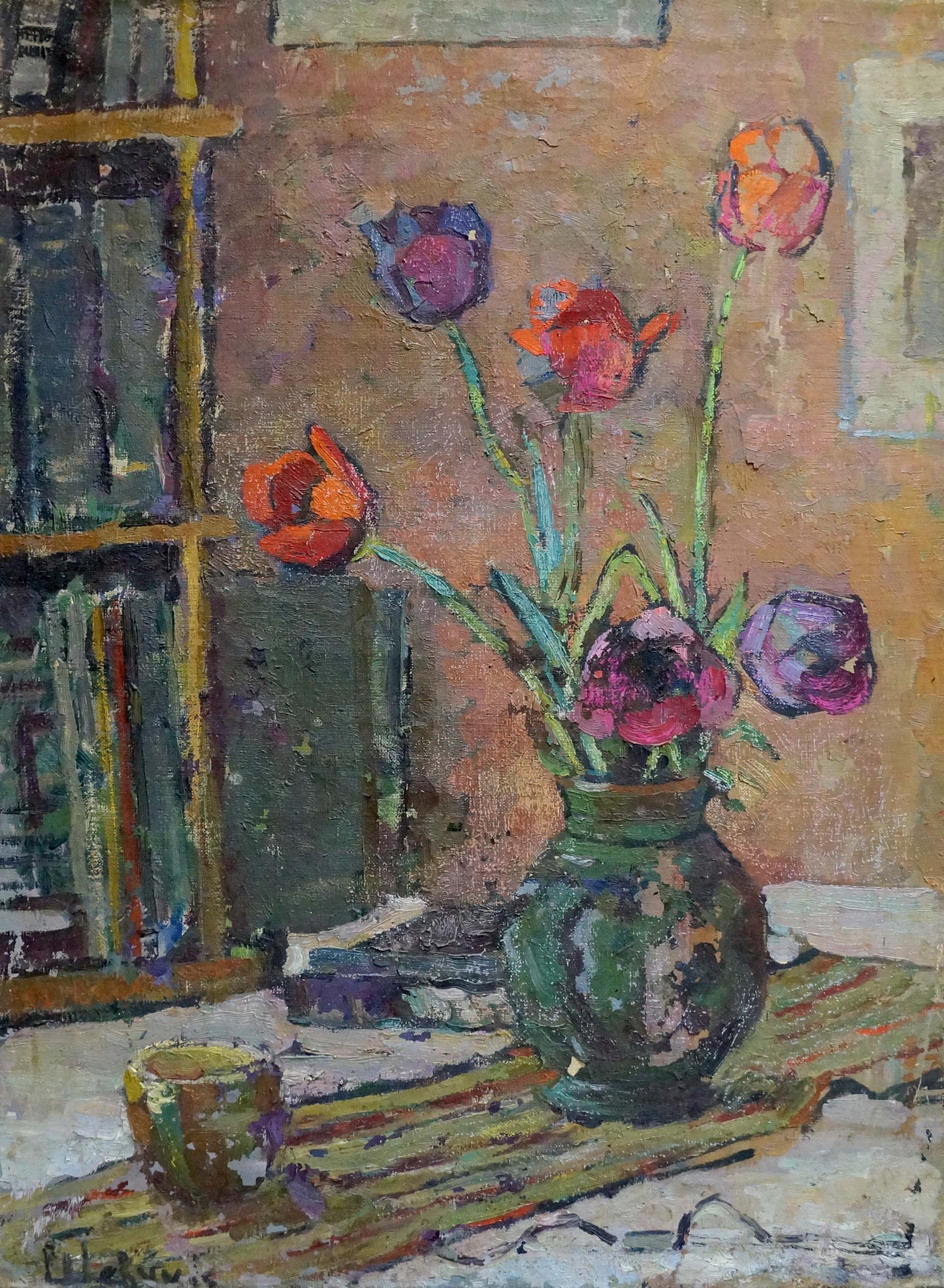 Oil painting Tulips Yuri Dmitrievich Shevchik