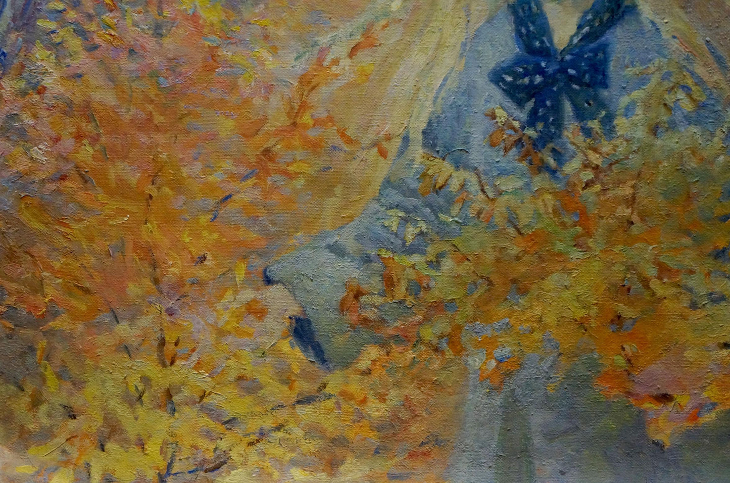 Oil painting Golden autumn Titarenko Maria Anatolyevna