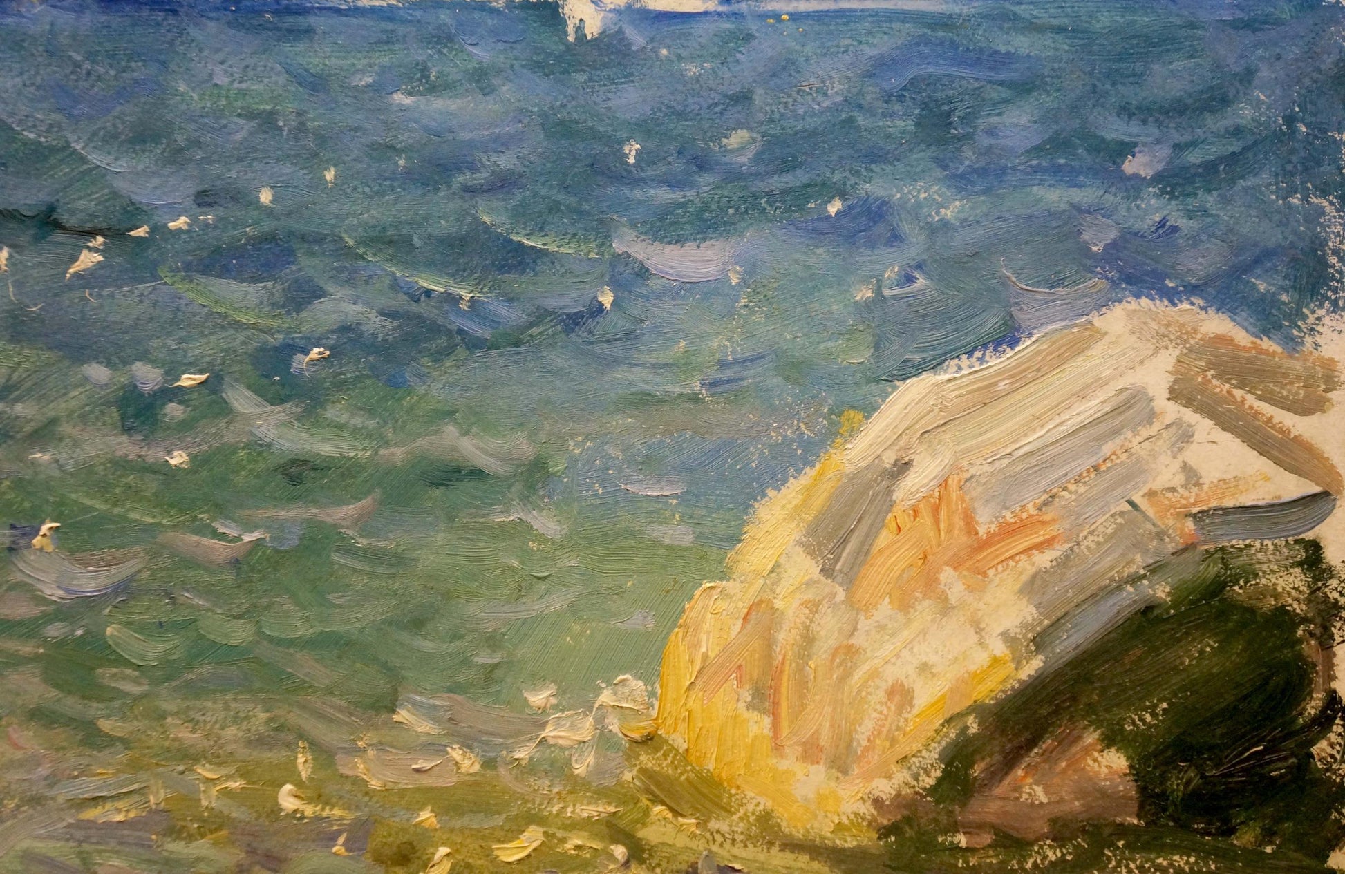 The seashore is the subject of Z. I. Filippov's oil painting study