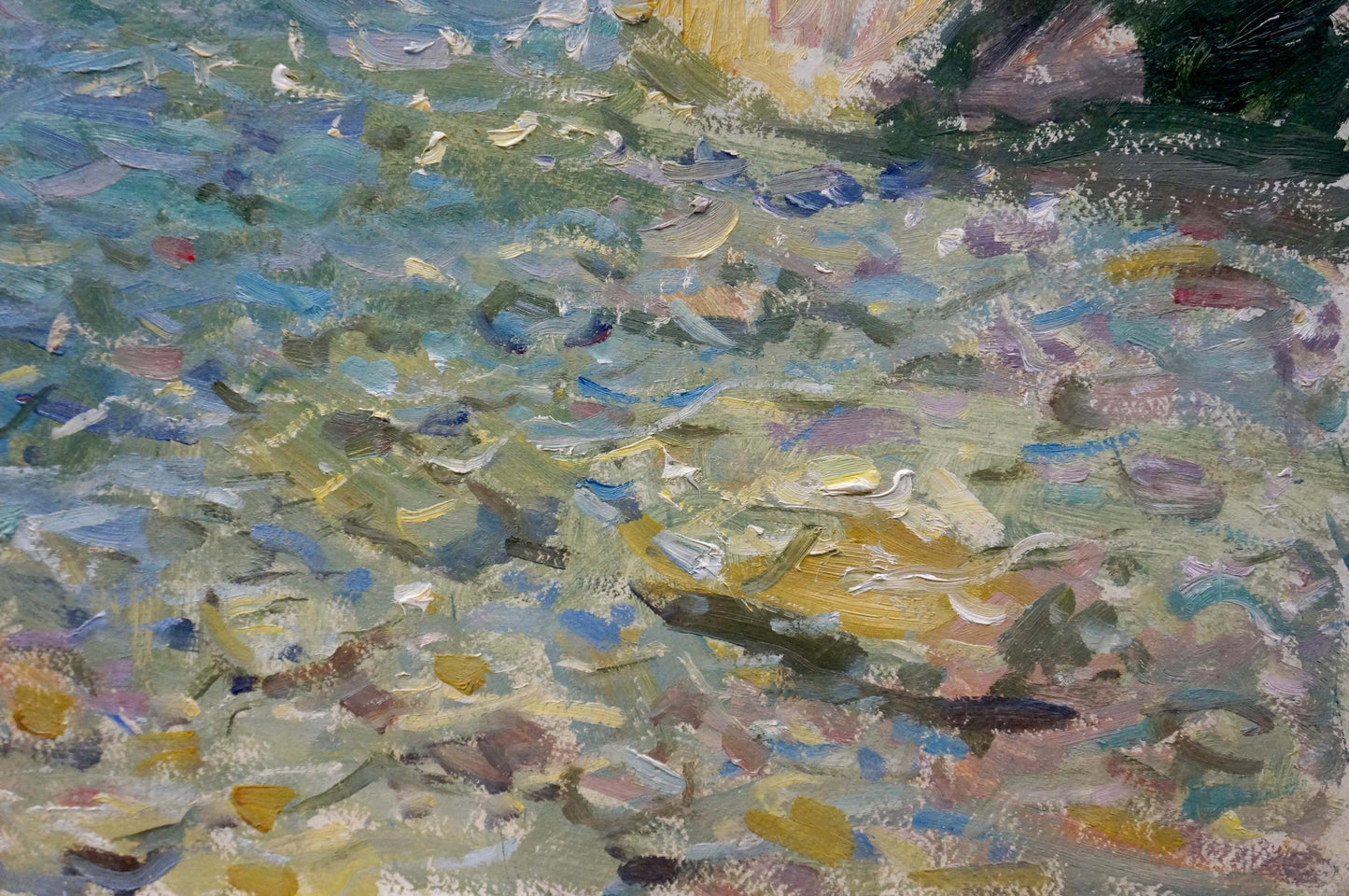 Filippov Z. I. explores the intricacies of the seashore in his oil artwork