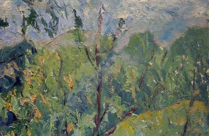 Oil painting River landscape Gaiduk Viktor Kirillovich