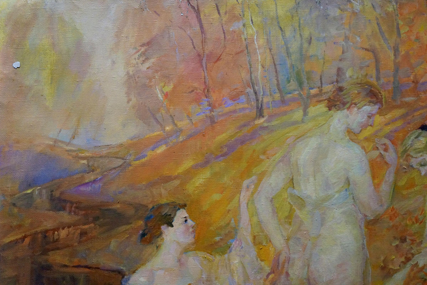 Oil painting Girls in the forest Tytarenko Odarka Anatoliivna