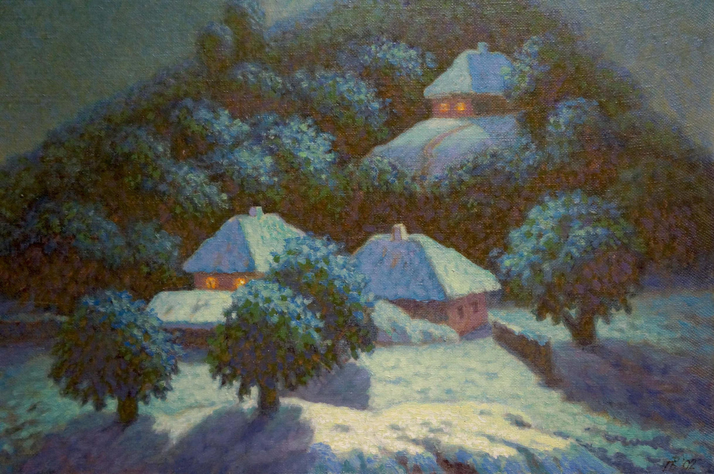 Oil painting Winter fairy tale Volik Pavel Ivanovich